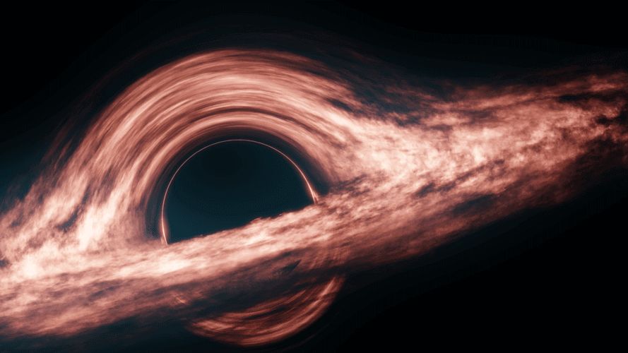 3D render of a black hole