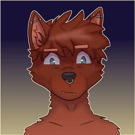 Art of my fursona Metus, a brown wolf